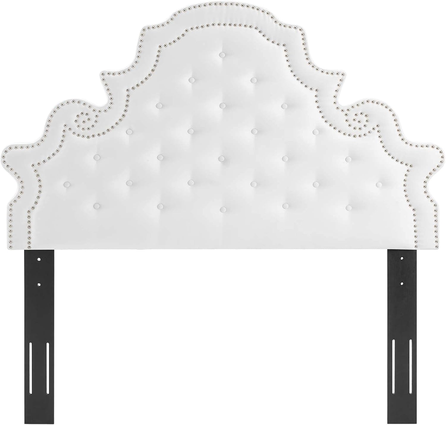 Modway Diana Tufted Performance Velvet Full/Queen Headboard in White