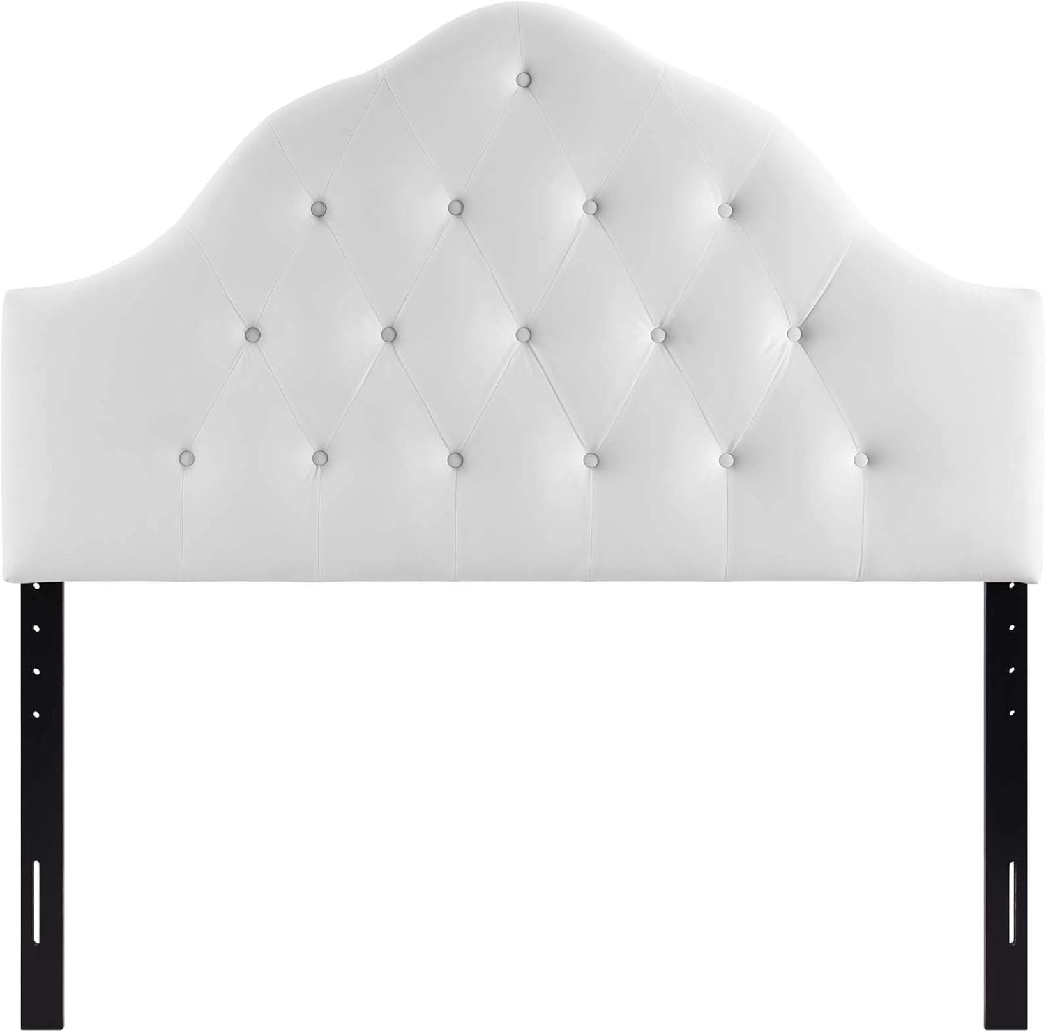 Modway Sovereign Twin Diamond Tufted Performance Velvet Headboard, White