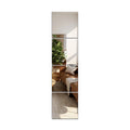 TRAHOME 32'' x 18'' Irregular Asymmetrical Wall Mirror for Living Room Bathroom Entryway, Modern Decorative Mirror Hanging